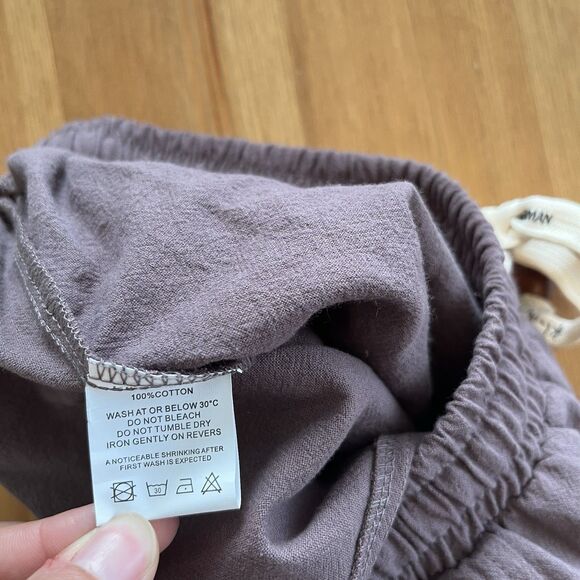 Kidoriman Kireina Jogger Pants L Purple Pull On Elastic Waist Lightweight Loose - Picture 13 of 16